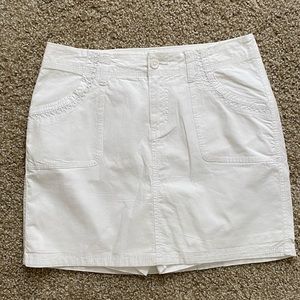 White Skort